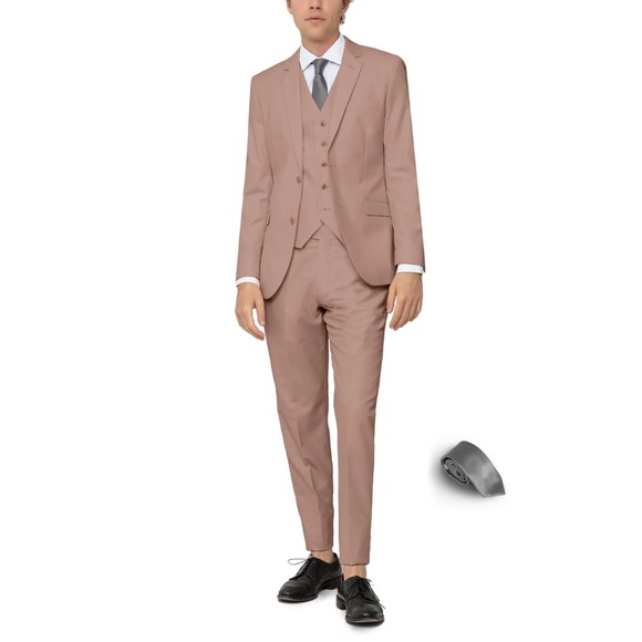 Alain Dupetit Mauve 3 Piece Suit - Picture 1 of 1